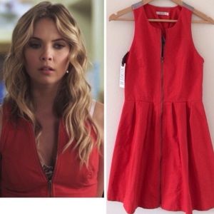 BB Dakota Zip Front Twist Back Mini Dress SIZE 4